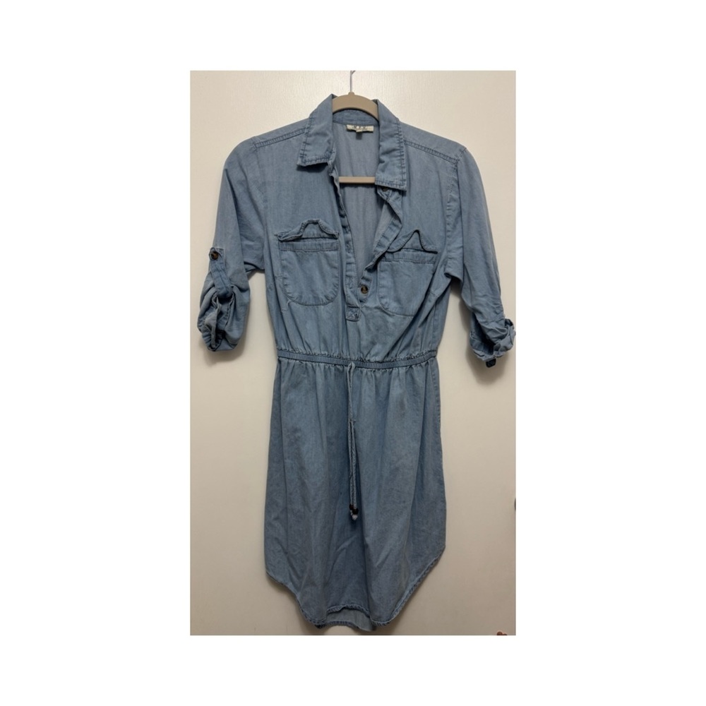 Blue Denim Shirt Dress